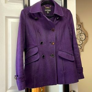 Women’s Express Purple Peacoat